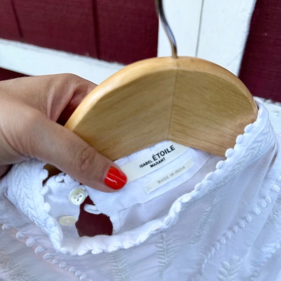 Isabel Marant Étoile Alba Ruffle-Trimmed Embroidered Dress - Picture 14 of 16